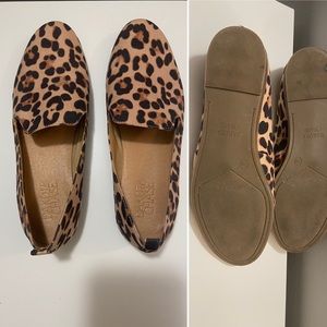Dakota Chase, leopard flats, size 7.5